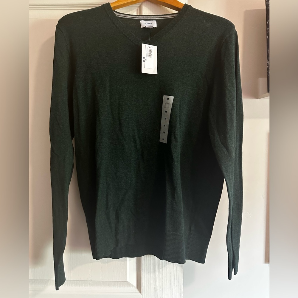 Old Navy Hunter Green V Neck Sweater